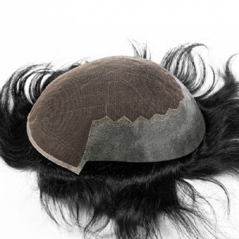 Indian Hair French Lace Base 100% Density Q6 Hair System