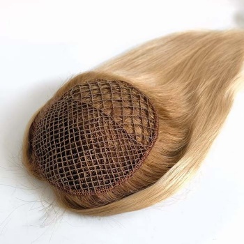 Fishnet Hair Topper 100% Human Hair Lightweight Breathable Hair Topper for Women with Thinning Hair