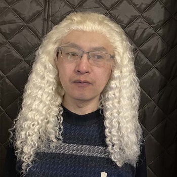 Bigtree Hair Hand Made Yak Hair White Color Santa Wig
